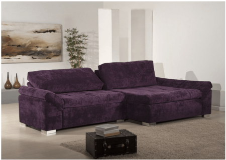 sofa 3 lugares vinho