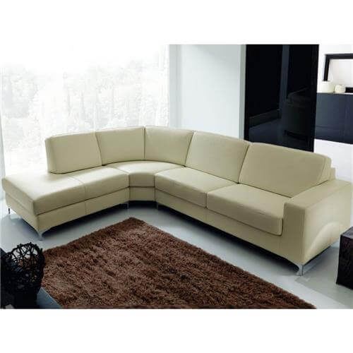 sofa de canto pequeno de couro 1