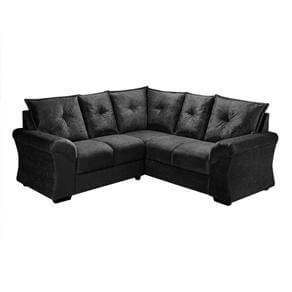 sofa de canto pequeno preto 1