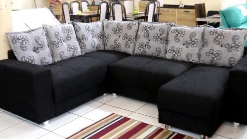 sofa de canto pequeno preto 2