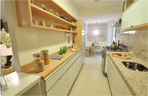 cozinha pequena corredor 4