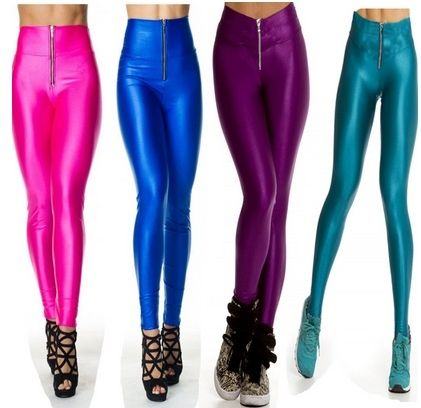 como usar calca legging metalizada