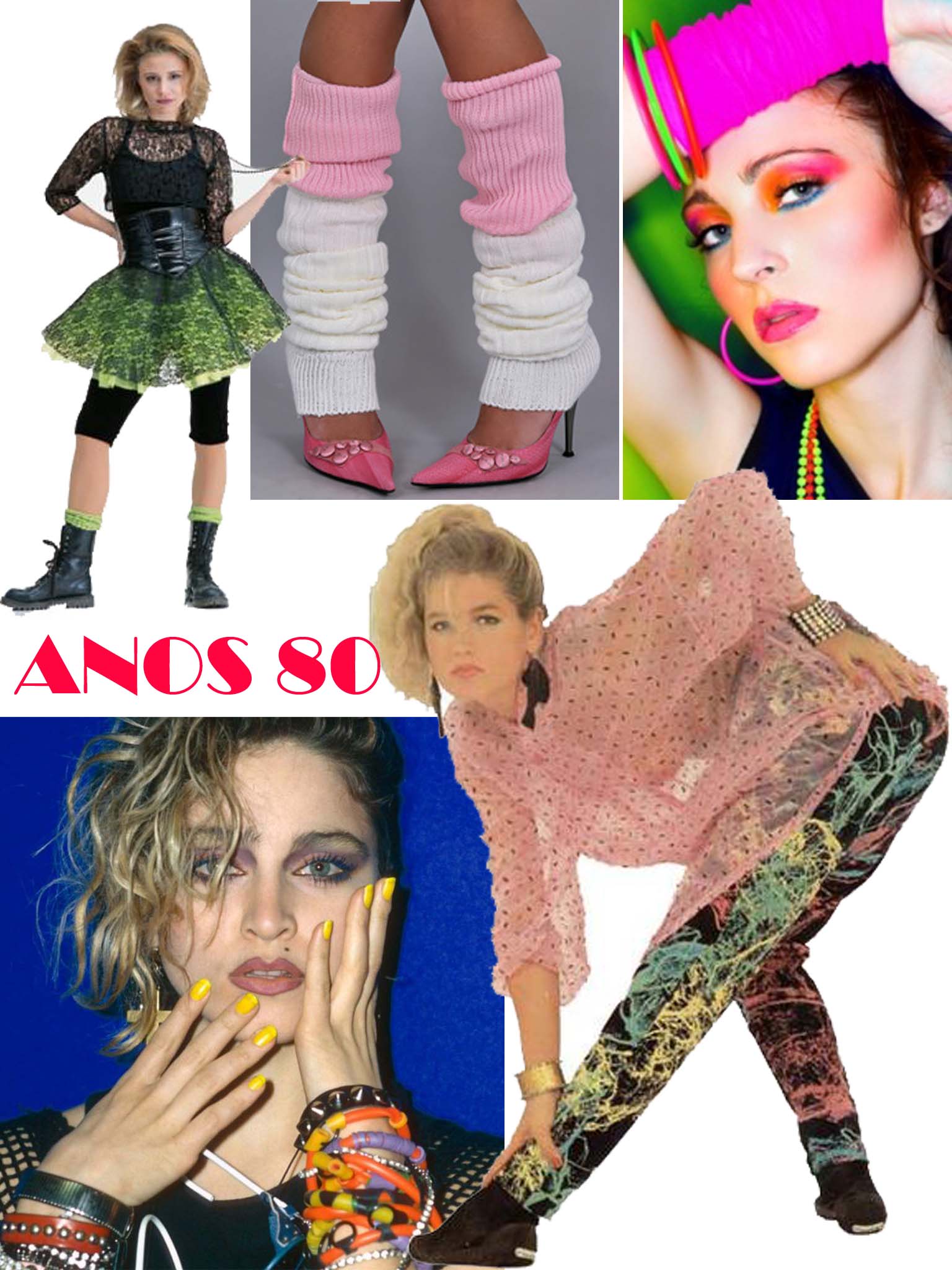 Looks anos 80 moda feminina para festas e carnaval Bela & Feliz Looks anos 80 moda feminina para festas e carnaval Bela & Feliz
