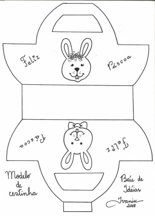moldes de cesta de pascoa em eva 4