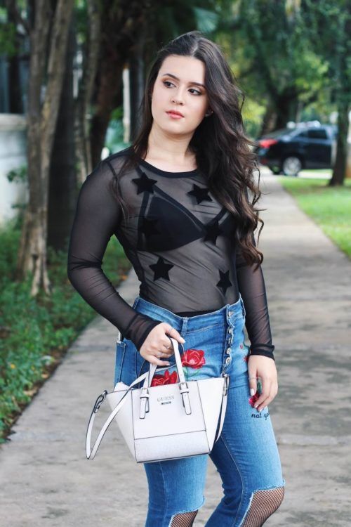 blusa transparente com calca 6