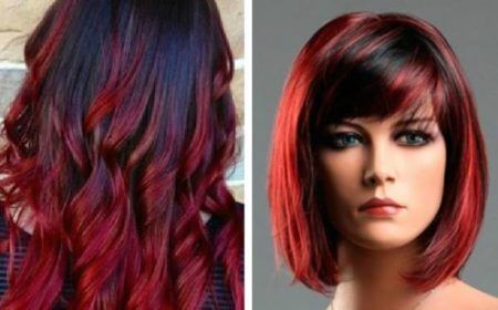 cabelos com luzes vermelhas 2