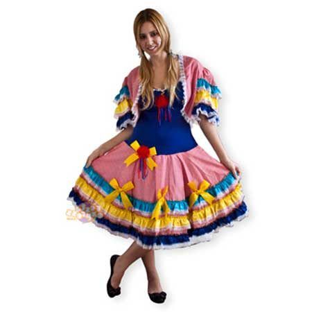 vestido caipira quadrilha junina