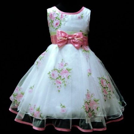 vestido infantil feesta floral