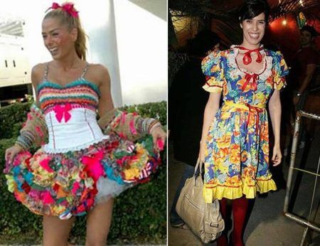 vestidos caipira para festa junina inspirados nas famosas