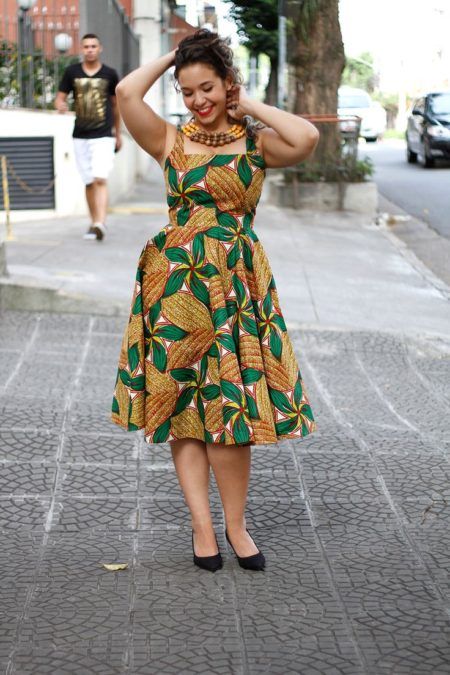 vestido de capulana para senhoras gordas