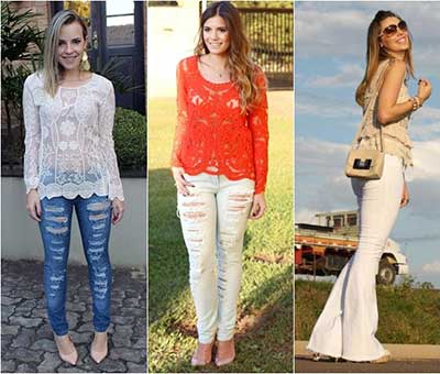 moda-camisa-blusa-de-renda-com-calca