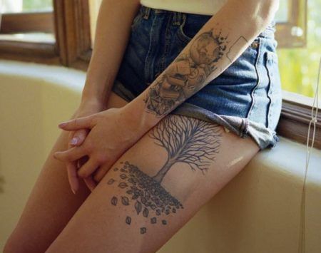 tatuagens na perna femininas 2