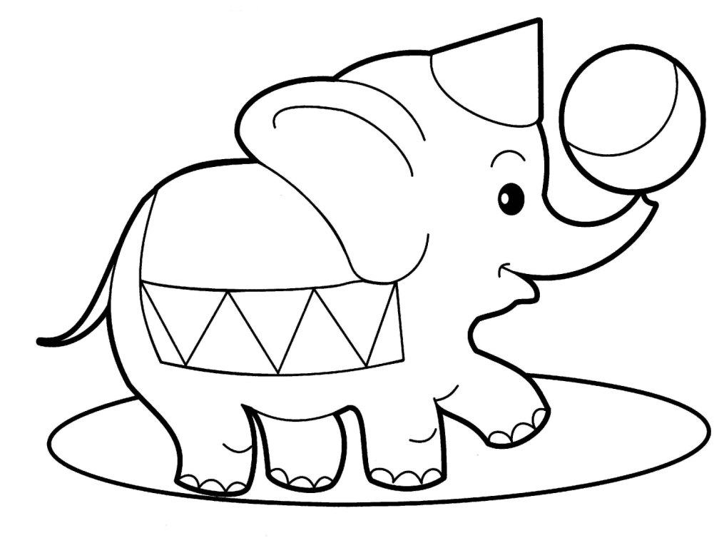 baby circus animals coloring pages - photo #7