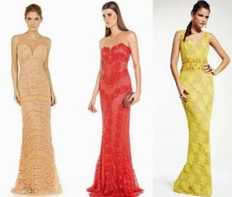vestidos longos para formatura de renda de renda