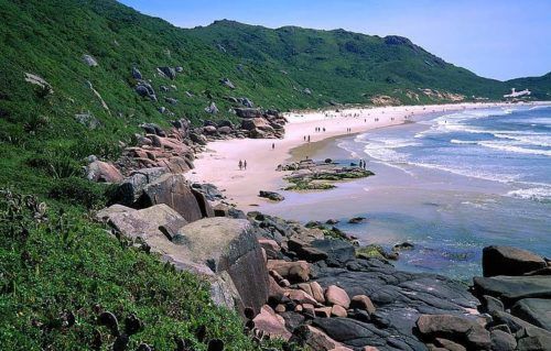 praia da galheta floripa paisagem natural