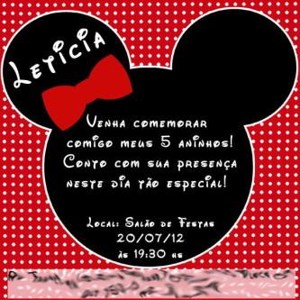 dicas de convites de aniversário da minnie