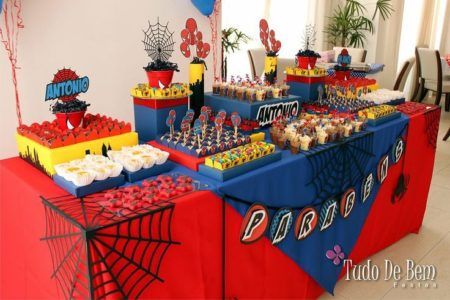 decoracao aniversario infantil homem aranha 3