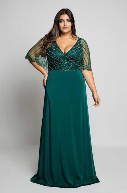 vestido de gala plus size 2