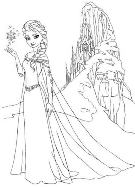 desenho da boneca elsa para colorir 2