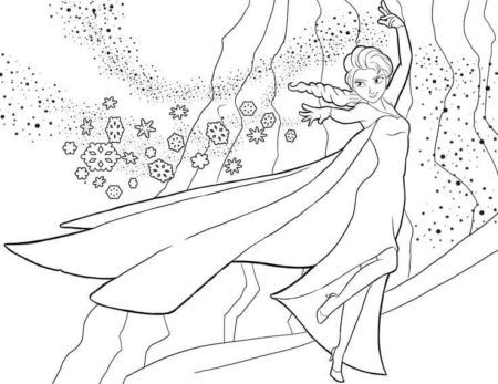 desenho da boneca elsa para colorir 3