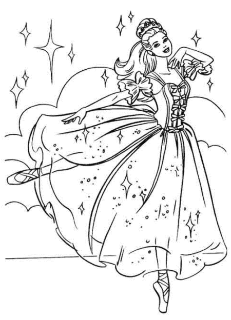 Desenho da barbie noiva para colorir!