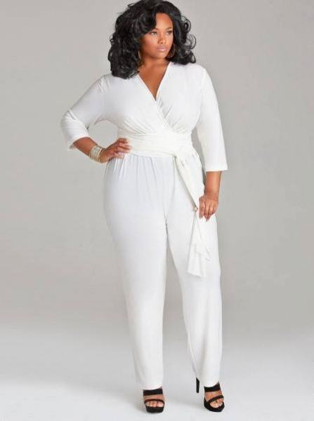 macacao branco plus size