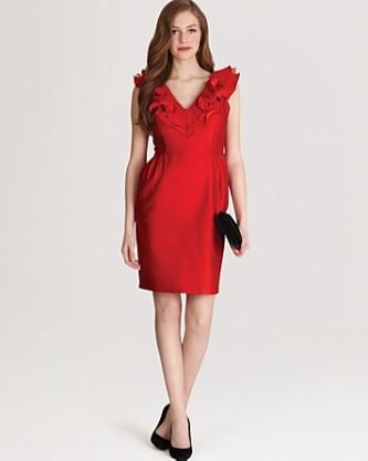 vestido tubinho de verão vermelho