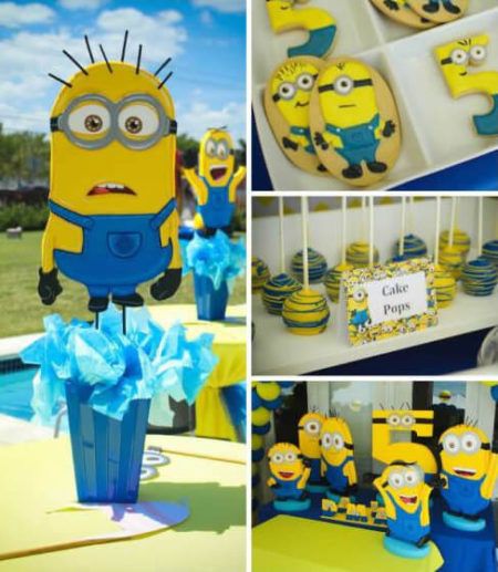 enfeites de aniversario dos minions 3