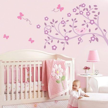 adesivo para quarto de bebe feminino