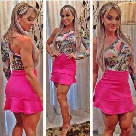 look saia com babado na barra