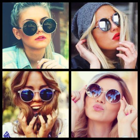 lindos modelos de oculos de sol femininos redondos