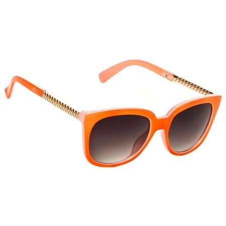 oculos de sol feminino laranja com dourado