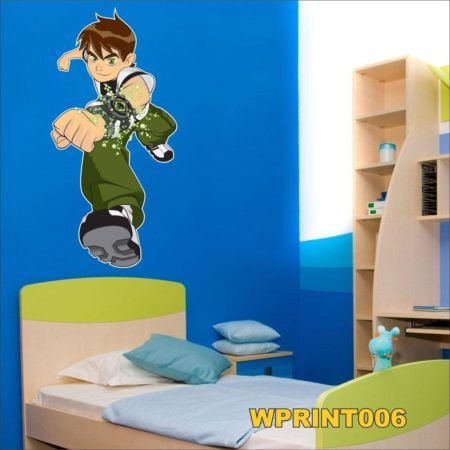 adesivos digital para quarto infantil de menino ben 10