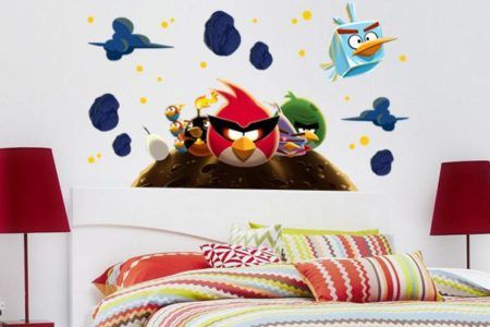 adesivos para quarto infantil de menino angry birds