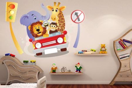 aprenda colocar adesivos para quarto infantil de menino