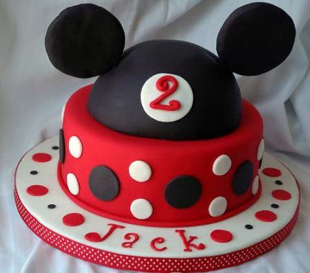 bolo do Mickey para aniversário fácil de fazer