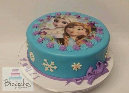 bolo frozen para aniversário Elsa e Ana