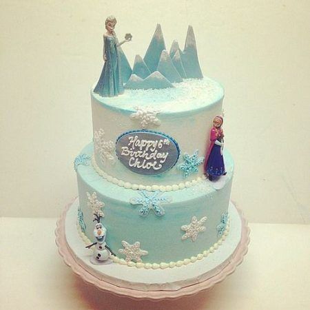 bolo frozen para aniversário simples