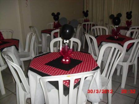 enfeites de mesa do Mickey para aniversário