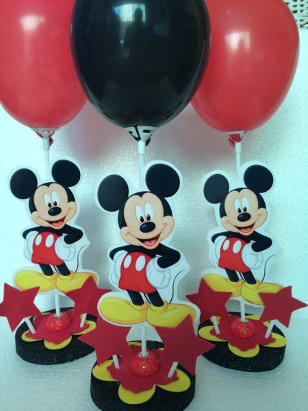 enfeites do Mickey para aniversário em balões