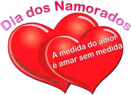 mensagens de amor para o dia dos namorados com frases curtas