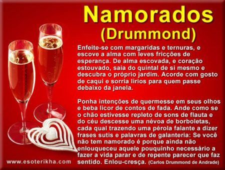 poemas e mensagens de amor para o dia dos namorados