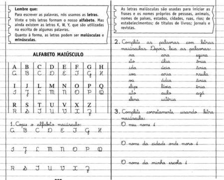 aprendendo fazer letras maiusculas