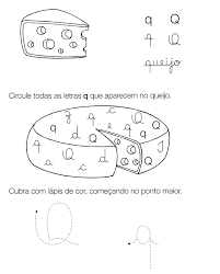 atividades sibalicas com a letra Q para imprimir