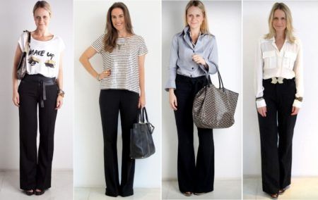 looks com calças social femininas pretas