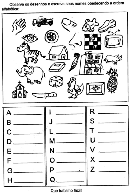 atividades de alfabetização para imprimir de escrever