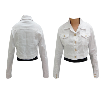 boleros femininos jeans branco