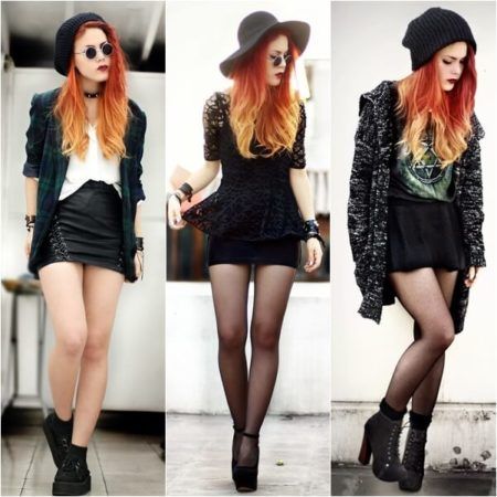 roupas femininas de rockeiras