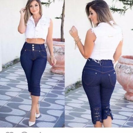 calca capri jeans 2