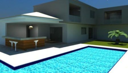 casas em l com piscina e varanda 3